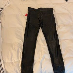 NEVER WORN! NWT! SPANX Faux Leather Legging